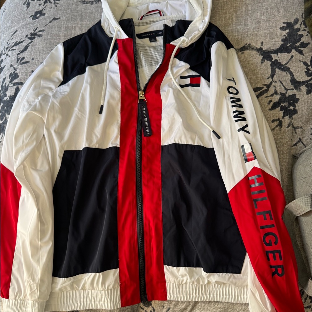 Tommy Hilfiger Men's Tri-Color Windbreaker